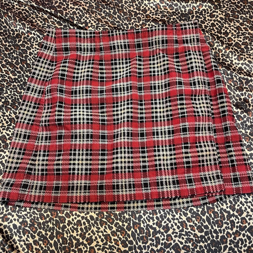 Y2K The Limited Corduroy Plaid Mini Skirt